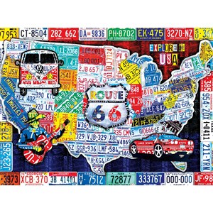 Buffalo Games (11661) - "Explore the USA" - 1000 piezas