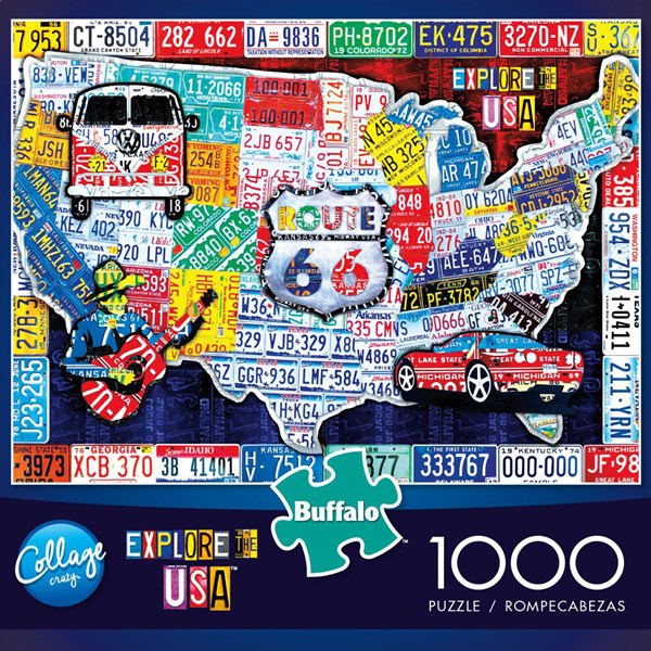 Buffalo Games (11661) - "Explore the USA" - 1000 piezas