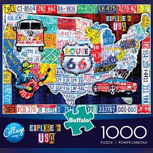 Buffalo Games (11661) - "Explore the USA" - 1000 piezas