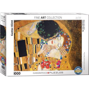 Eurographics (6000-0142) - Gustav Klimt: "The Kiss (Detail)" - 1000 piezas