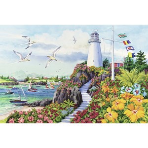 Ravensburger (17073) - Nancy Wernersbach: "Coastal Paradise" - 3000 piezas
