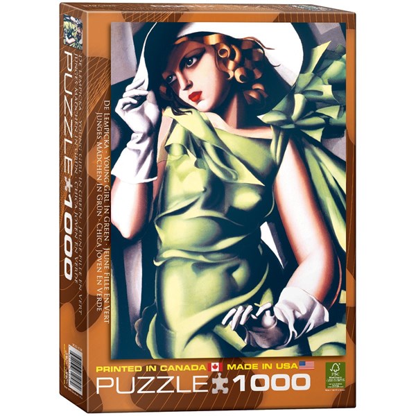 Eurographics (6000-1058) - Tamara de Lempicka: "Young Girl in Green" - 1000 piezas