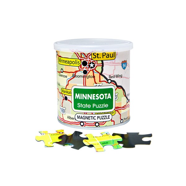 Geo Toys (GEO 246) - "City Magnetic Puzzle Minnesota" - 100 piezas