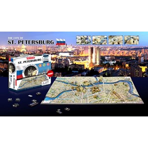 4D Cityscape (40036) - "Saint Petersburg, Russia" - 1245 piezas