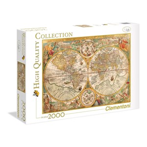 Clementoni (32557) - "Ancient Map, Petrus Plancius 1594" - 2000 piezas