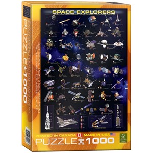 Eurographics (6000-2001) - "Space Explorers" - 1000 piezas