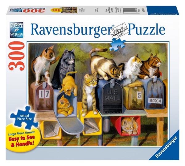 Ravensburger (13562) - Bryan Moon: "Cat's Got Mail" - 300 piezas