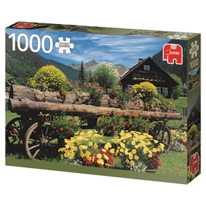 Jumbo (18335) - "Alpine Flowers" - 1000 piezas