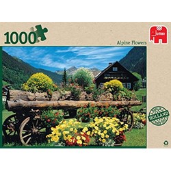 Jumbo (18335) - "Alpine Flowers" - 1000 piezas