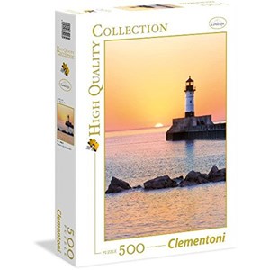 Clementoni (35003) - "Sunset to the Lighthouse" - 500 piezas