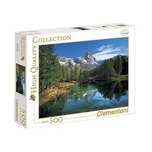 Clementoni (30360) - "The Blue Lake - Matterhorn" - 500 piezas