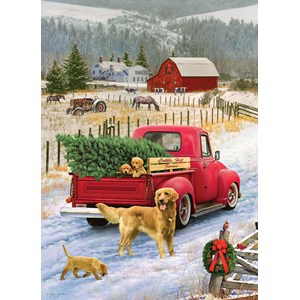 Cobble Hill (51833) - "Christmas on the Farm" - 1000 piezas