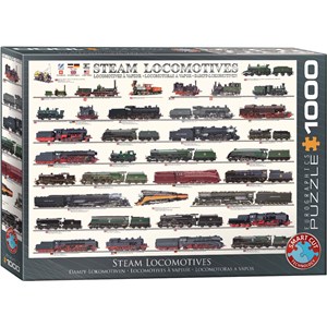 Eurographics (6000-0090) - "Steam Locomotives" - 1000 piezas