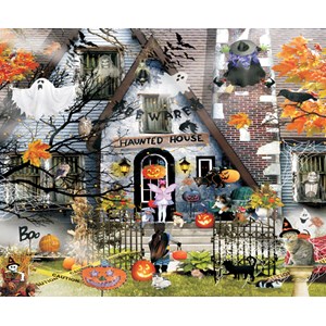 SunsOut (34965) - Lori Schory: "Haunted House" - 1000 piezas