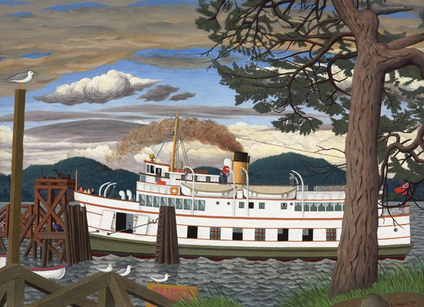 Cobble Hill (51016) - EJ Hughes: "The Car Ferry at Sidney BC" - 1000 piezas