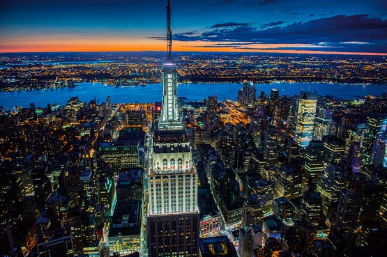 Piatnik (541148) - "New York at Night" - 1000 piezas