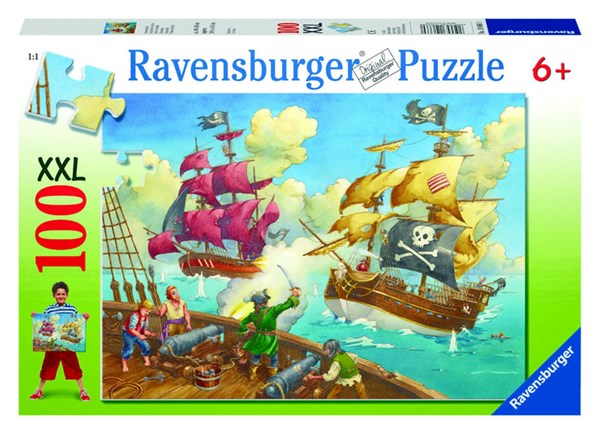 Ravensburger (10666) - "Pirate Battle" - 100 piezas