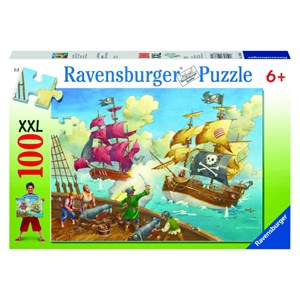 Ravensburger (10666) - "Pirate Battle" - 100 piezas