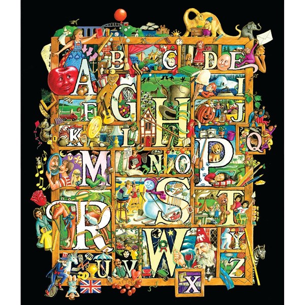 SunsOut (81896) - "Shadowbox of Letters" - 200 piezas