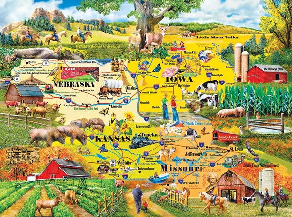 SunsOut (58253) - Mary Thompson: "The Heartland" - 1000 piezas