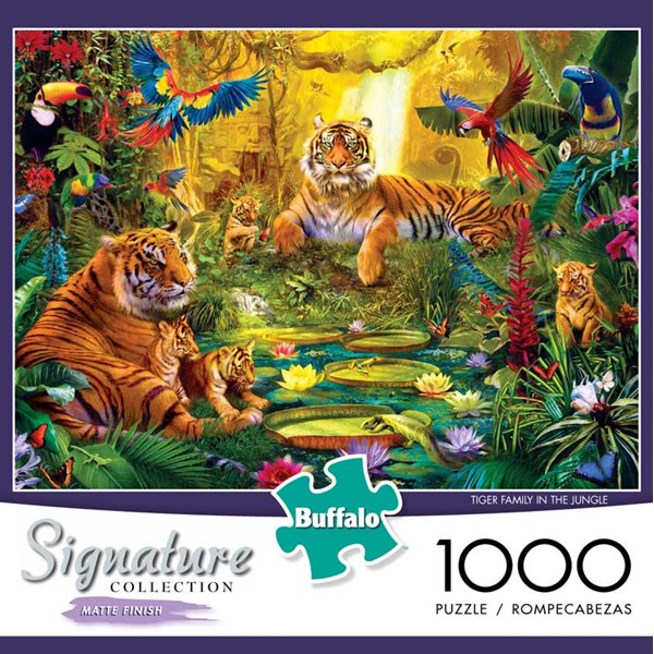 Buffalo Games (1426) - Jan Patrik Krasny: "Tiger Family in the Jungle" - 1000 piezas