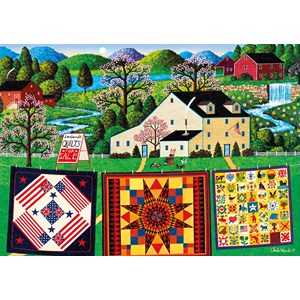 Buffalo Games (2628) - Charles Wysocki: "The Quiltmaker Lady" - 300 piezas