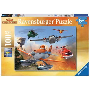 Ravensburger (10537) - "Fighting the Fire" - 100 piezas