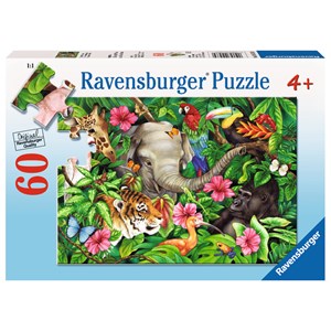 Ravensburger (09533) - Jane Maday: "Tropical Friends" - 60 piezas