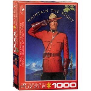 Eurographics (6000-0972) - "Royal Canadian Mounted Police, Maintain the Right" - 1000 piezas