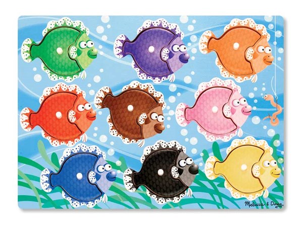 Melissa and Doug (9058) - "Colorful Fish" - 9 piezas