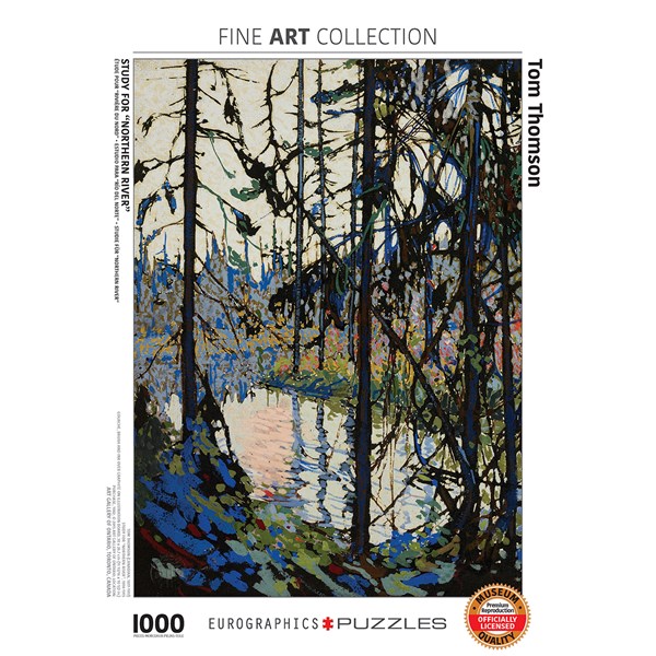 Eurographics (6000-0922) - Tom Thomson: "Study for Northern River" - 1000 piezas