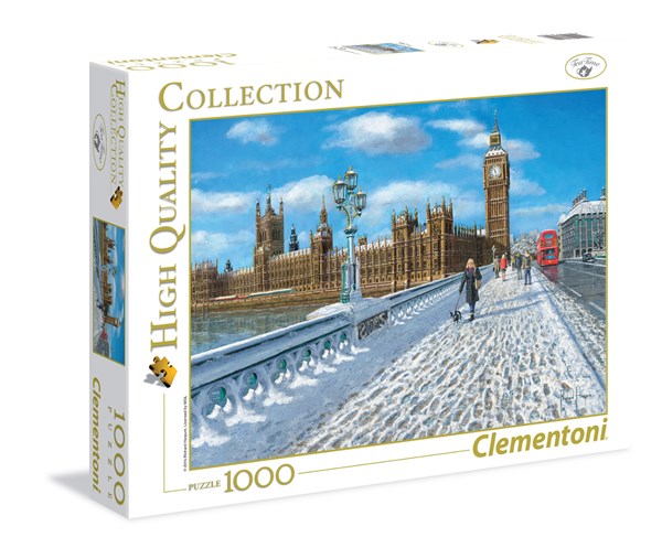 Clementoni (39320) - "London, Promenade in the Snow" - 1000 piezas