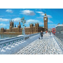 Clementoni (39320) - "London, Promenade in the Snow" - 1000 piezas