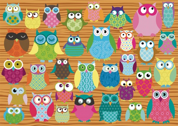 Schmidt Spiele (58196) - "Owl Collage" - 500 piezas