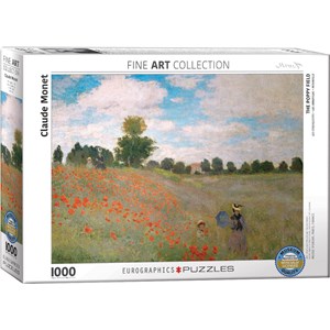 Eurographics (6000-0826) - Claude Monet: "The Poppy Field" - 1000 piezas