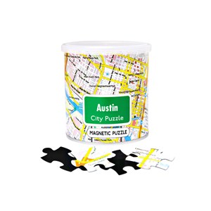 Geo Toys (GEO 244) - "City Magnetic Puzzle Austin" - 100 piezas