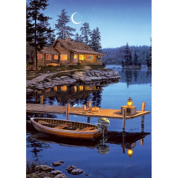 Buffalo Games (2495) - Darrell Bush: "Crescent Moon Bay" - 300 piezas