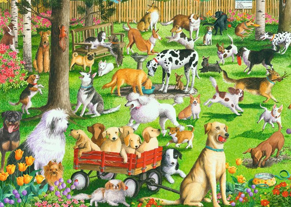 Ravensburger (14870) - "At the Dog Park" - 500 piezas