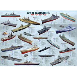 Eurographics (6000-0133) - "World War II War Ships" - 1000 piezas