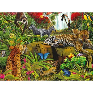 Ravensburger (10781) - Mary Thompson: "Wild Jungle" - 100 piezas