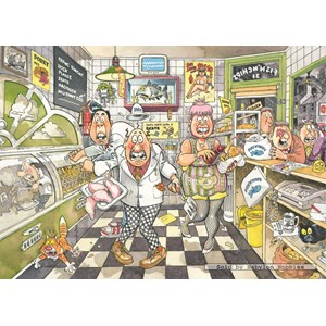 Jumbo (17306) - Graham Thompson: "Wasgij Original #20: Fishy Business!" - 1000 piezas