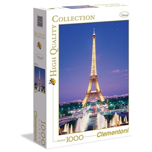Clementoni (39122) - "Paris, Eiffel Tower Fountains" - 1000 piezas