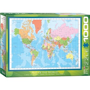 Eurographics (6000-1271) - "World Map" - 1000 piezas