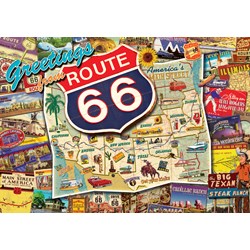 Buffalo Games (3887) - Kate Ward Thacker: "Route 66 (revised)" - 500 piezas