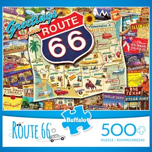 Buffalo Games (3887) - Kate Ward Thacker: "Route 66 (revised)" - 500 piezas