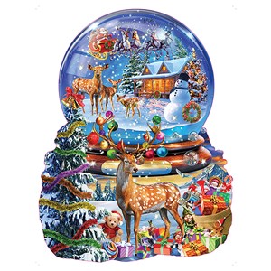SunsOut (97182) - Adrian Chesterman: "Christmas Snow Globe" - 1000 piezas