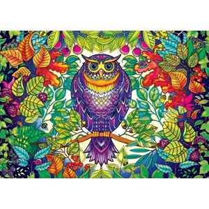 Buffalo Games (3842) - Johanna Basford: "Forest Owl" - 500 piezas