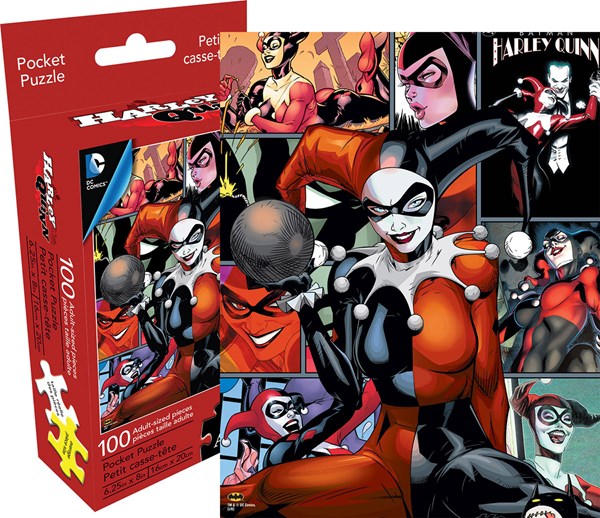 Aquarius (61109) - "DC Comics Harley Quinn (Pocket Puzzle)" - 100 piezas