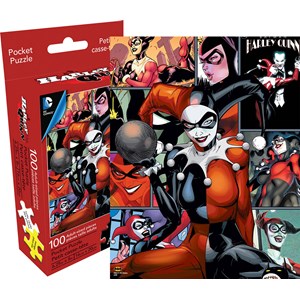 Aquarius (61109) - "DC Comics Harley Quinn (Pocket Puzzle)" - 100 piezas