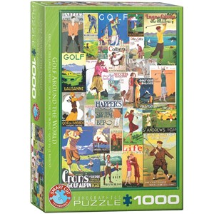 Eurographics (6000-0933) - "Golf Around the World" - 1000 piezas